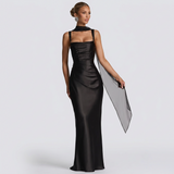 Vestido Maxi Elegante feminino