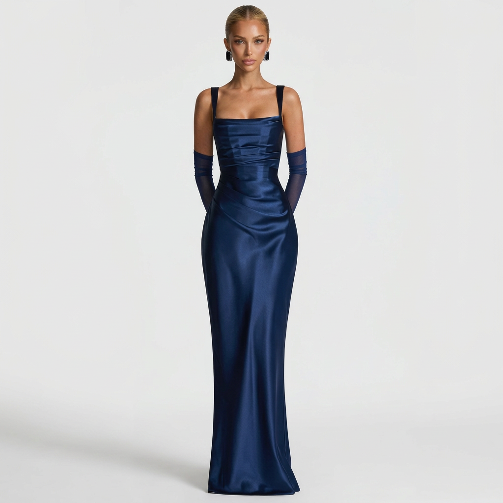 Vestido Maxi Elegante feminino