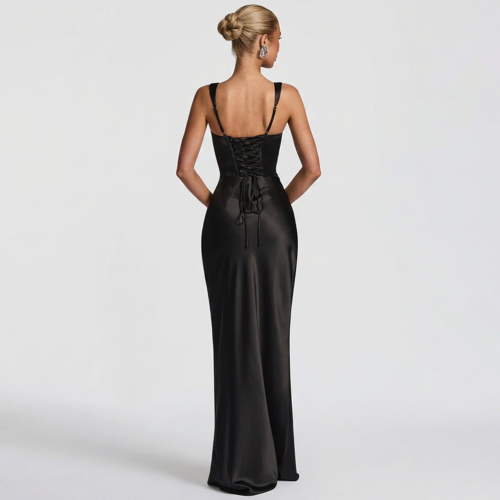 Vestido Maxi Elegante feminino
