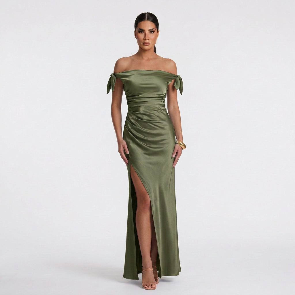 Vestido Maxi Elegante feminino