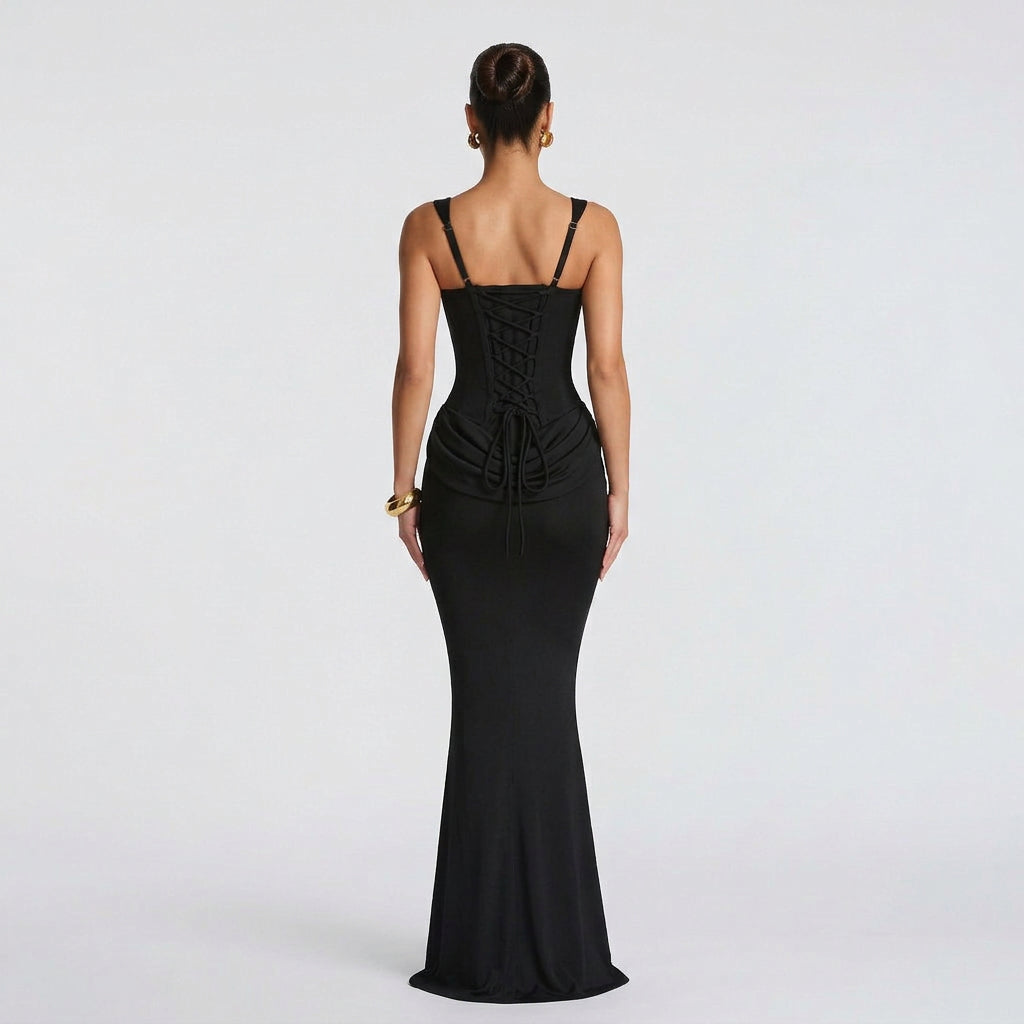 Vestido Maxi Elegante feminino