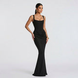 Vestido Maxi Elegante feminino