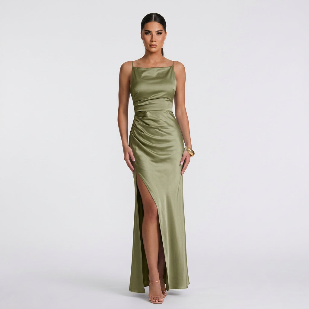 Vestido Maxi Elegante feminino