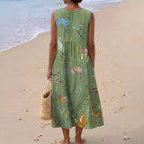 Vestido de algodão feminino