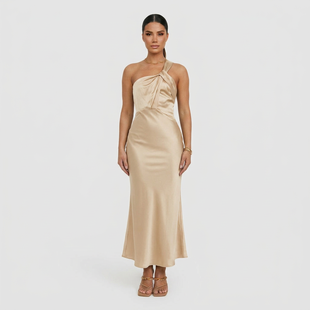 Vestido Maxi Elegante feminino
