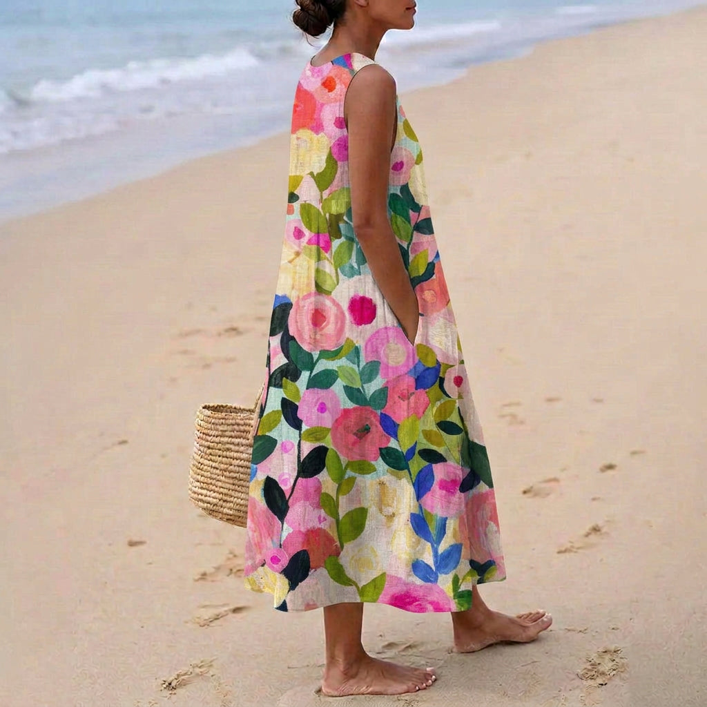 Vestido de algodão feminino