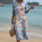 Vestido Midi Confortável e Elegante
