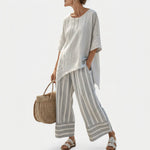 Conjunto Blusa Assimétrica feminino