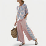 Conjunto De Linho Bambu Rosa feminino