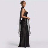 Vestido Maxi Elegante feminino