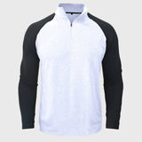 Camisa de algodão com gola subida masculino