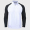 Camisa de algodão com gola subida masculino