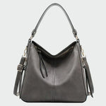 Bolsa hobo de couro clássica feminino