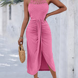 Ayla | Vestido Midi com Efeito Drapeado
