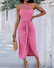Ayla | Vestido Midi com Efeito Drapeado