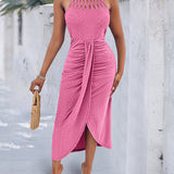 Ayla | Vestido Midi com Efeito Drapeado
