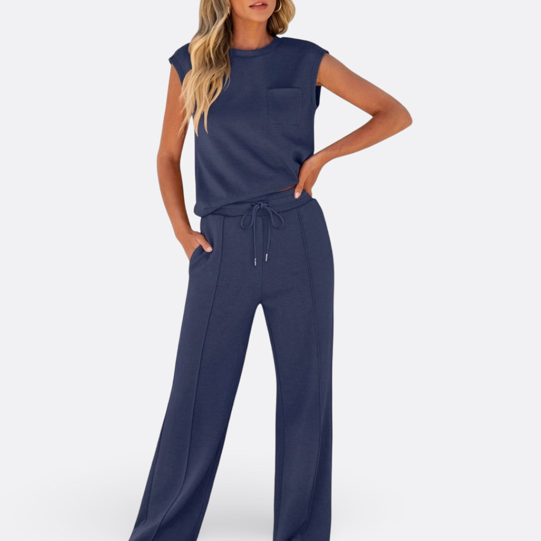 Conjunto Casual Em Tecido Suave Lounge feminino