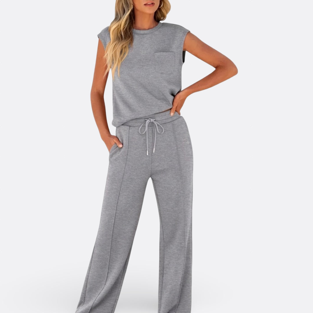 Conjunto Casual Em Tecido Suave Lounge feminino
