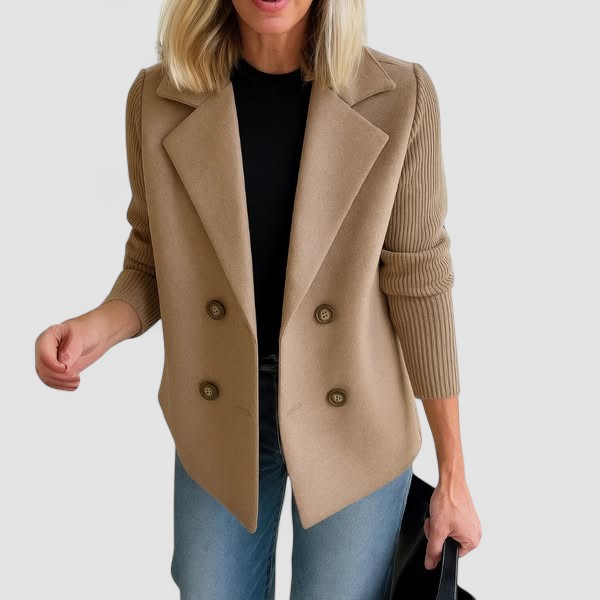Casaco Elegante com Malha feminino
