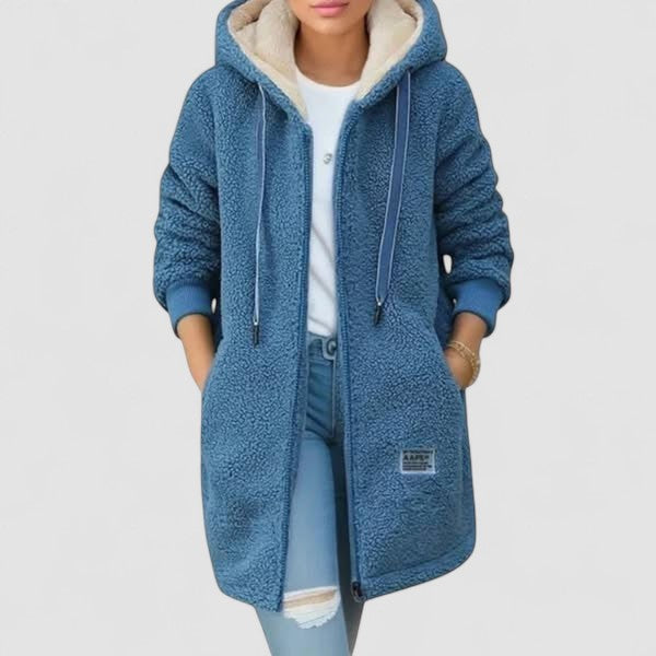 Casaco polar com estilo feminino