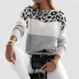 Júlia - Camisola Casual Leopardo feminino