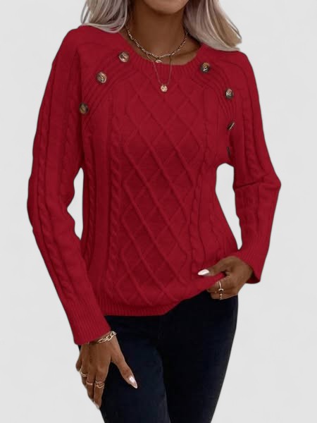 Francisca - Camisola de Malha com Botões feminino