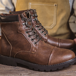 Botas de couro premium masculino