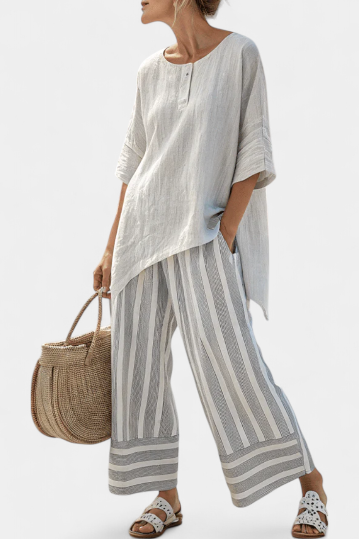 Conjunto Blusa Assimétrica feminino
