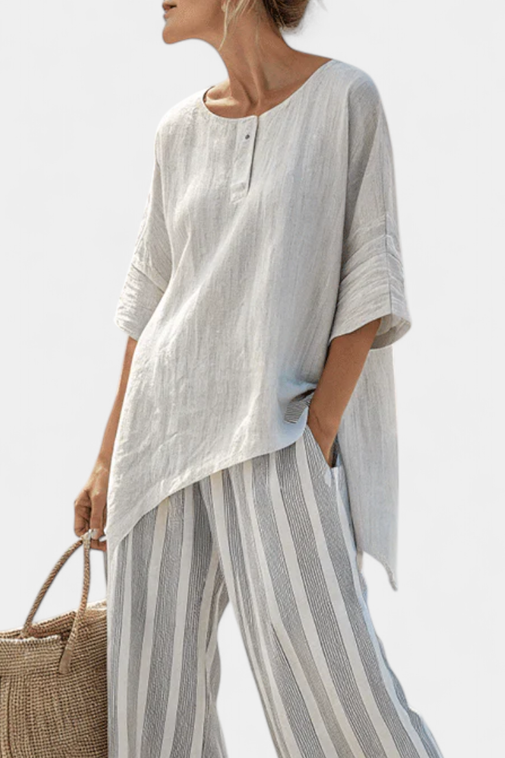Conjunto Blusa Assimétrica feminino