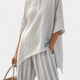 Conjunto Blusa Assimétrica feminino