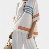 Conjunto Étnico Margaridas feminino