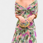 Vestido elegante com decote em V feminino