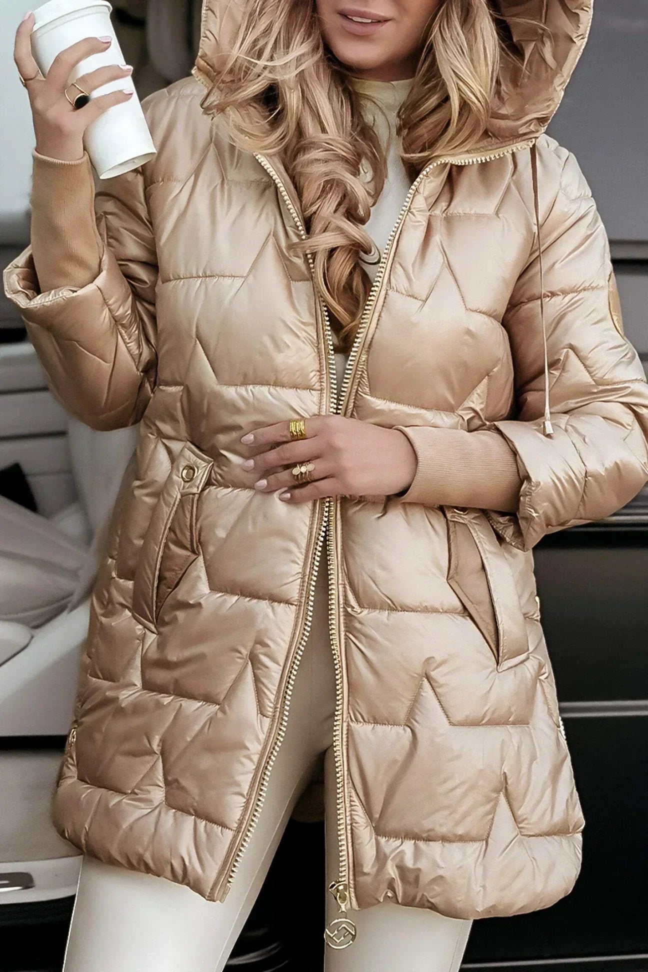 Casaco elegante versátil feminino