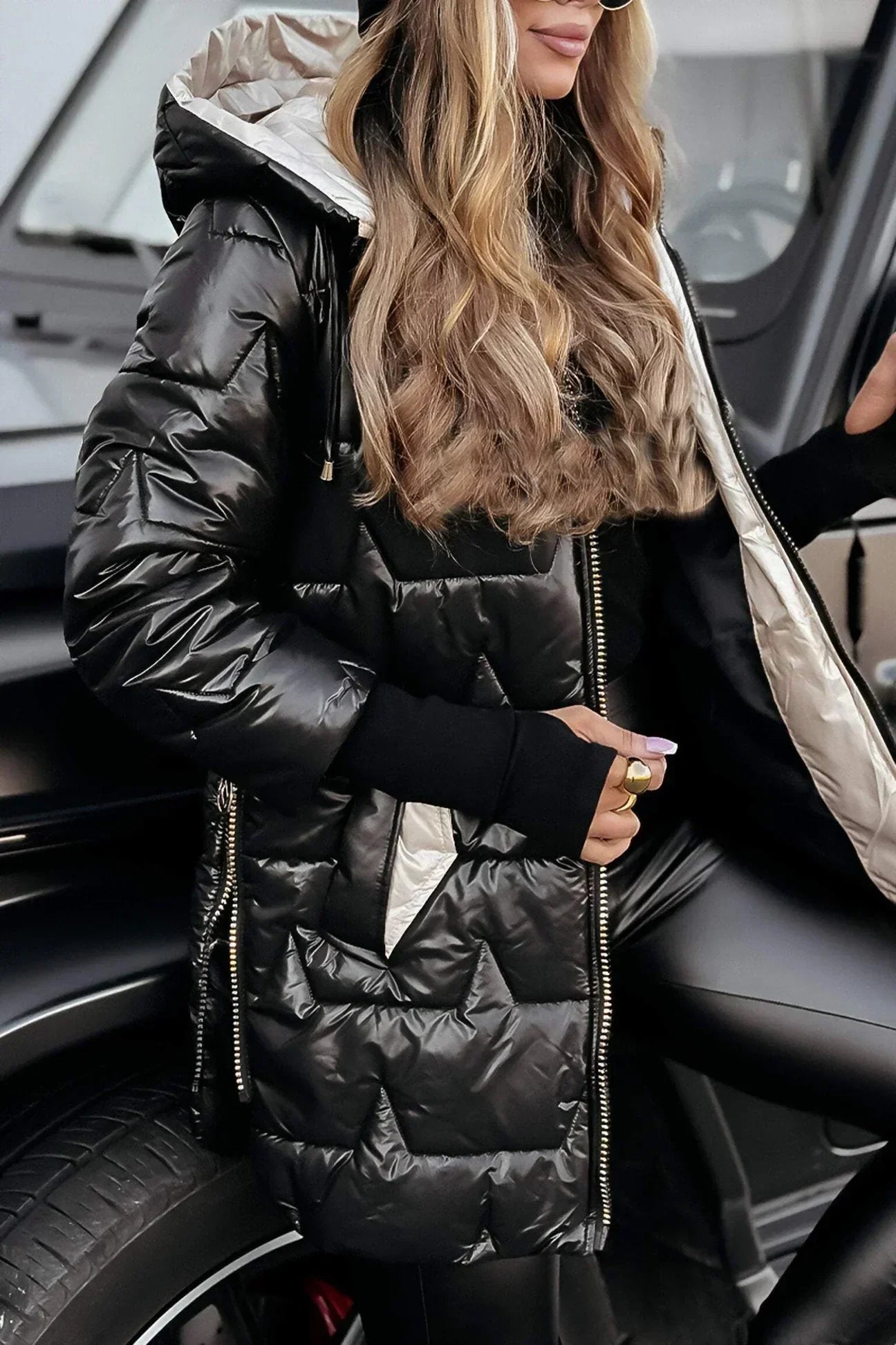Casaco elegante versátil feminino
