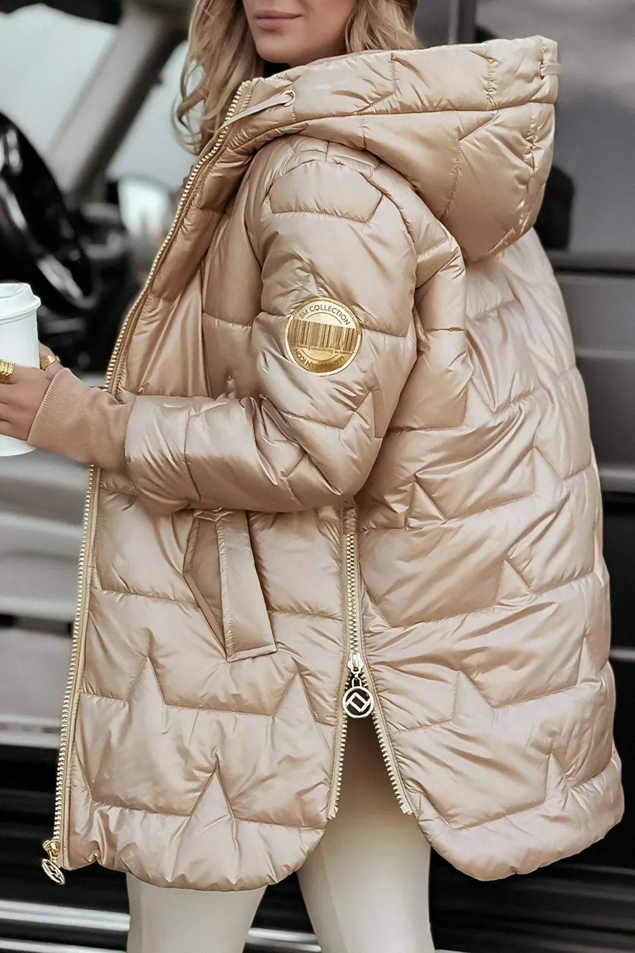 Casaco elegante versátil feminino