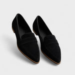 Mocassins ortopédicos de couro feminino