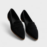 Mocassins ortopédicos de couro feminino