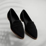 Mocassins ortopédicos de couro feminino