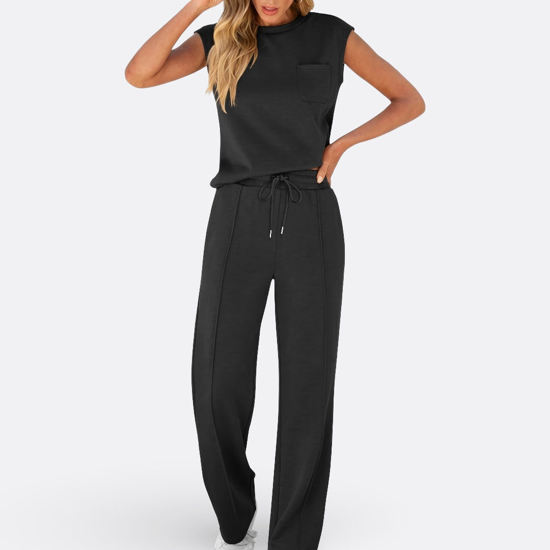 Conjunto Casual Em Tecido Suave Lounge feminino