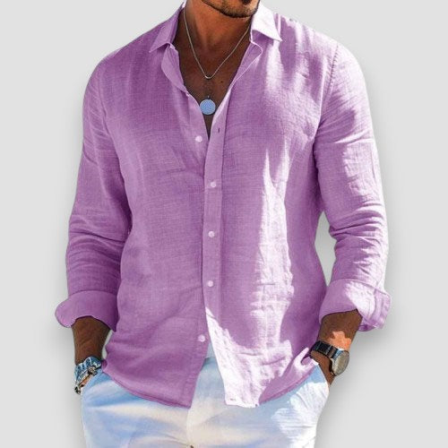 Camisa Elegante e Respirável masculino