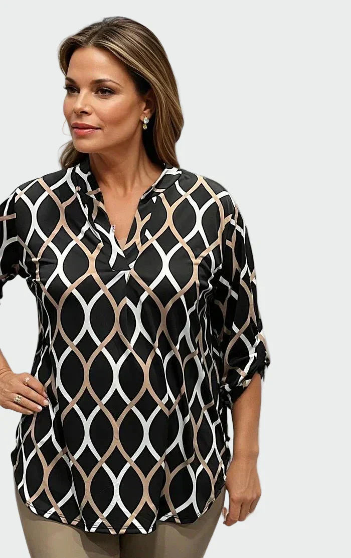 Camisa casual de manga longa feminino