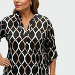 Camisa casual de manga longa feminino