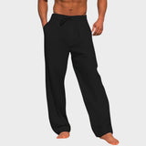 Calças de linho leves e estilosas para o verão masculino