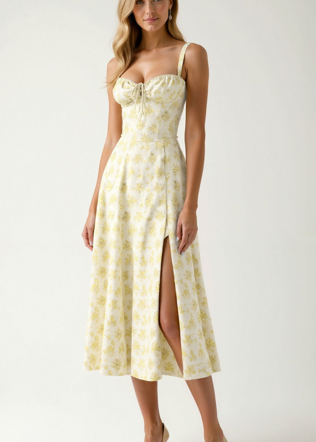 Vestido Midi Elegante feminino
