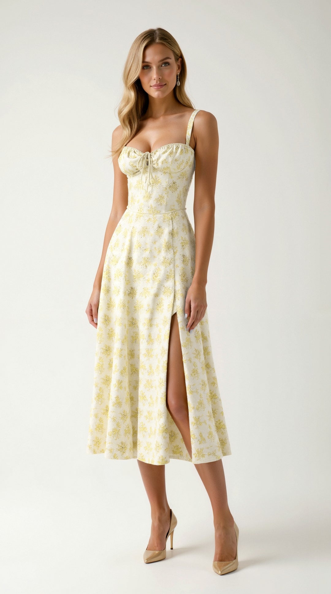 Vestido Midi Elegante feminino