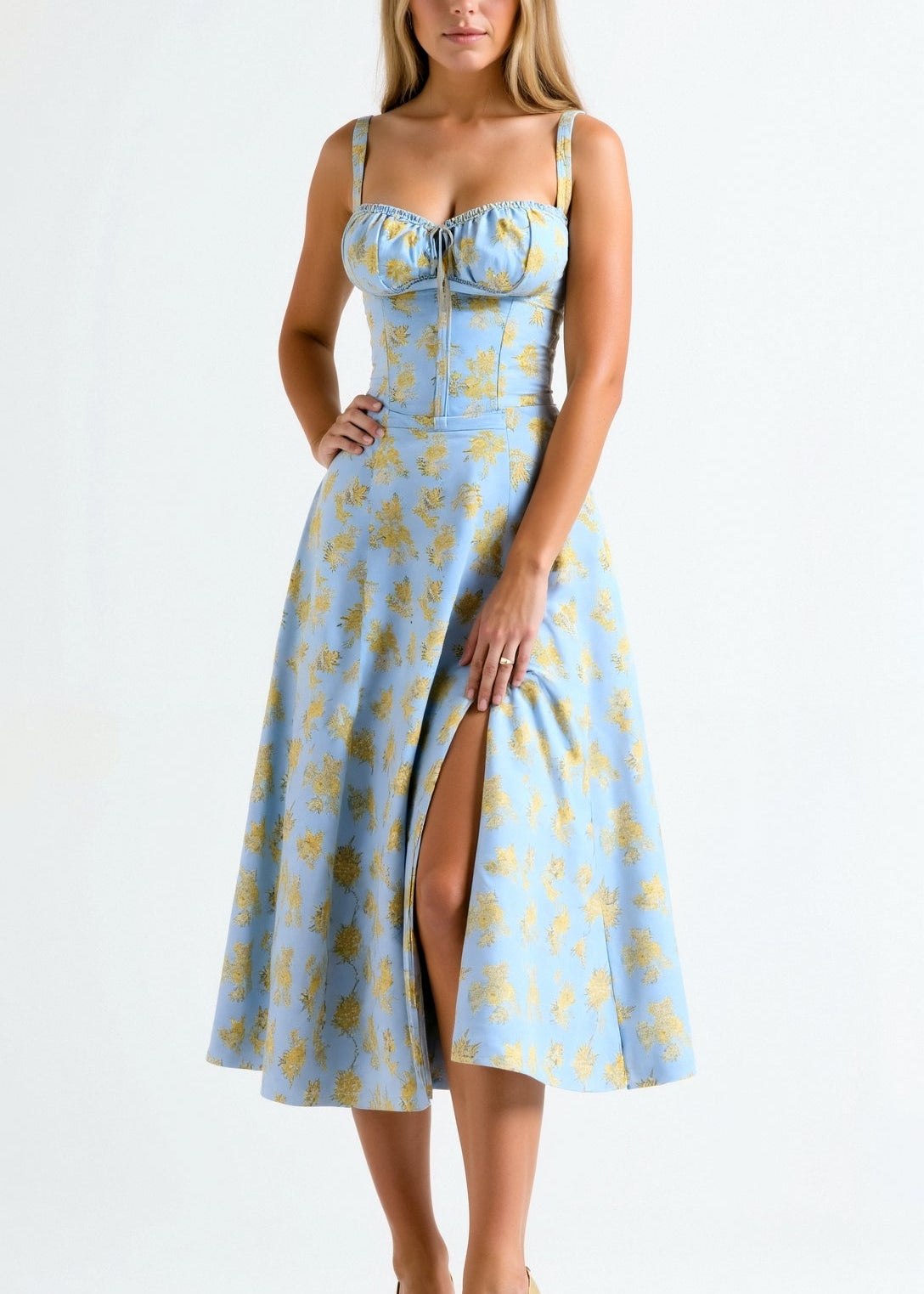 Vestido Midi Elegante feminino