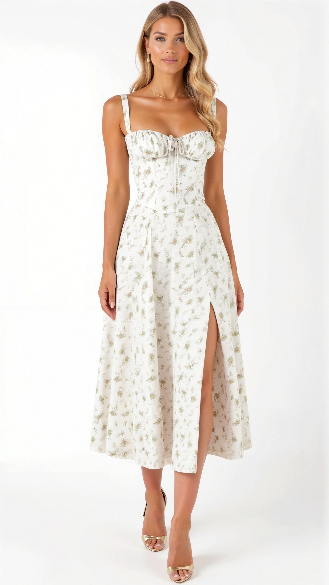 Vestido Midi Elegante feminino