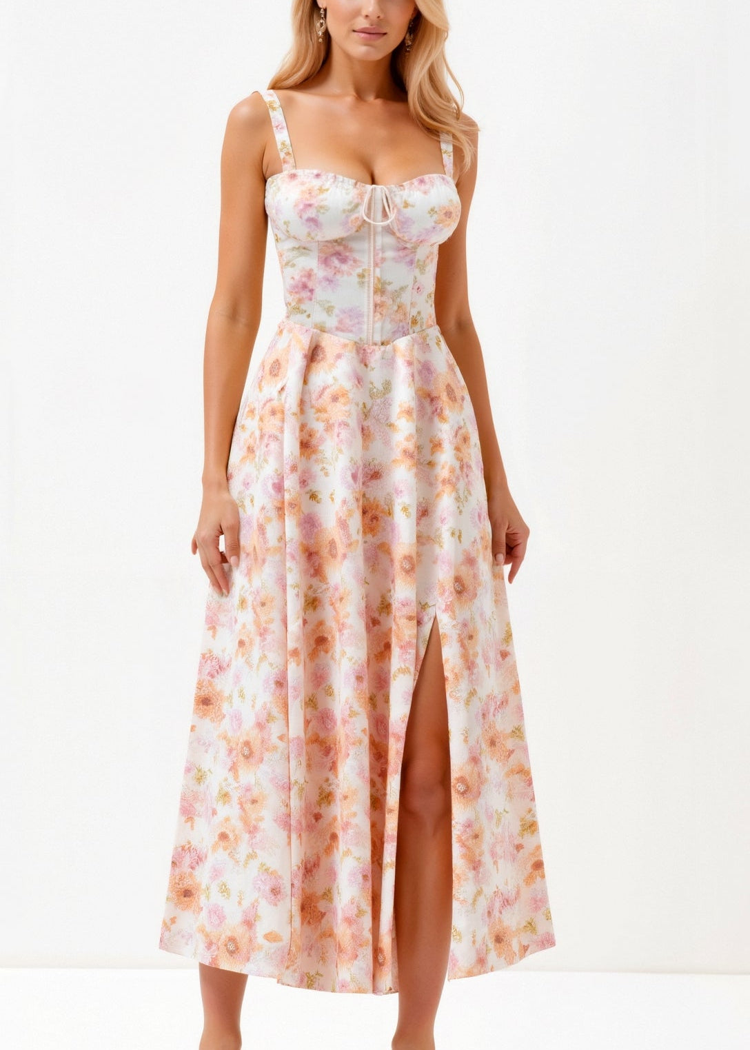 Vestido Midi Elegante feminino