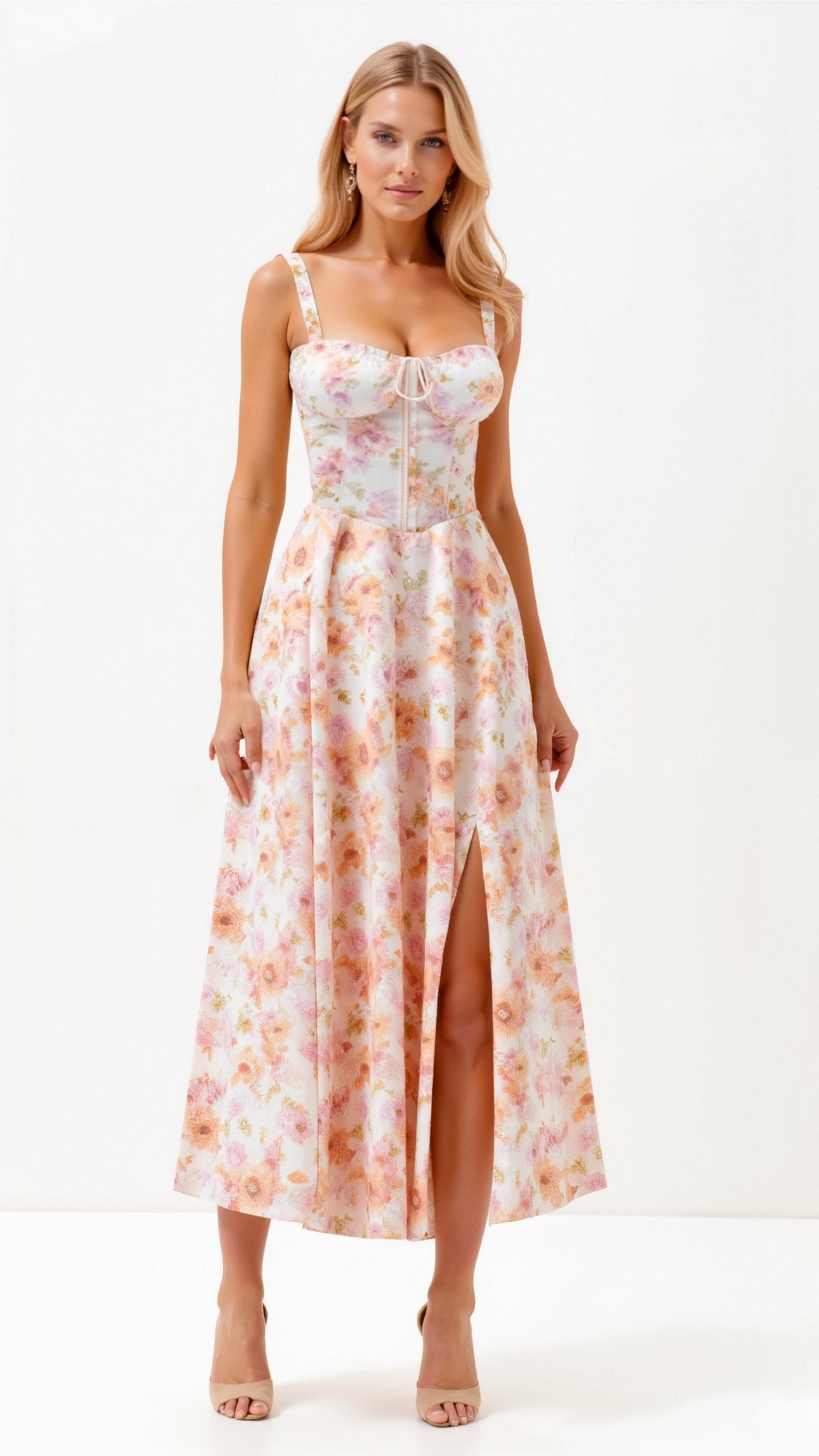 Vestido Midi Elegante feminino