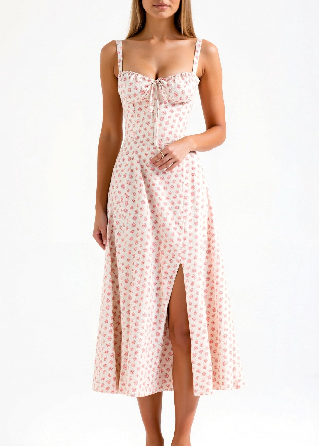 Vestido Midi Elegante feminino